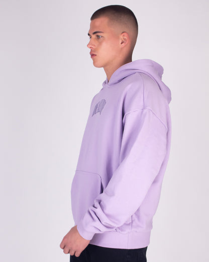Track Oversized Hoodie Lilac