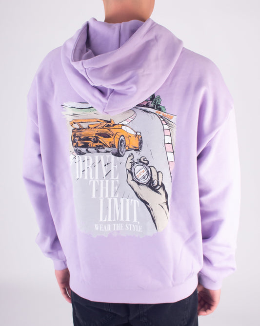 Track Oversized Hoodie Lilac